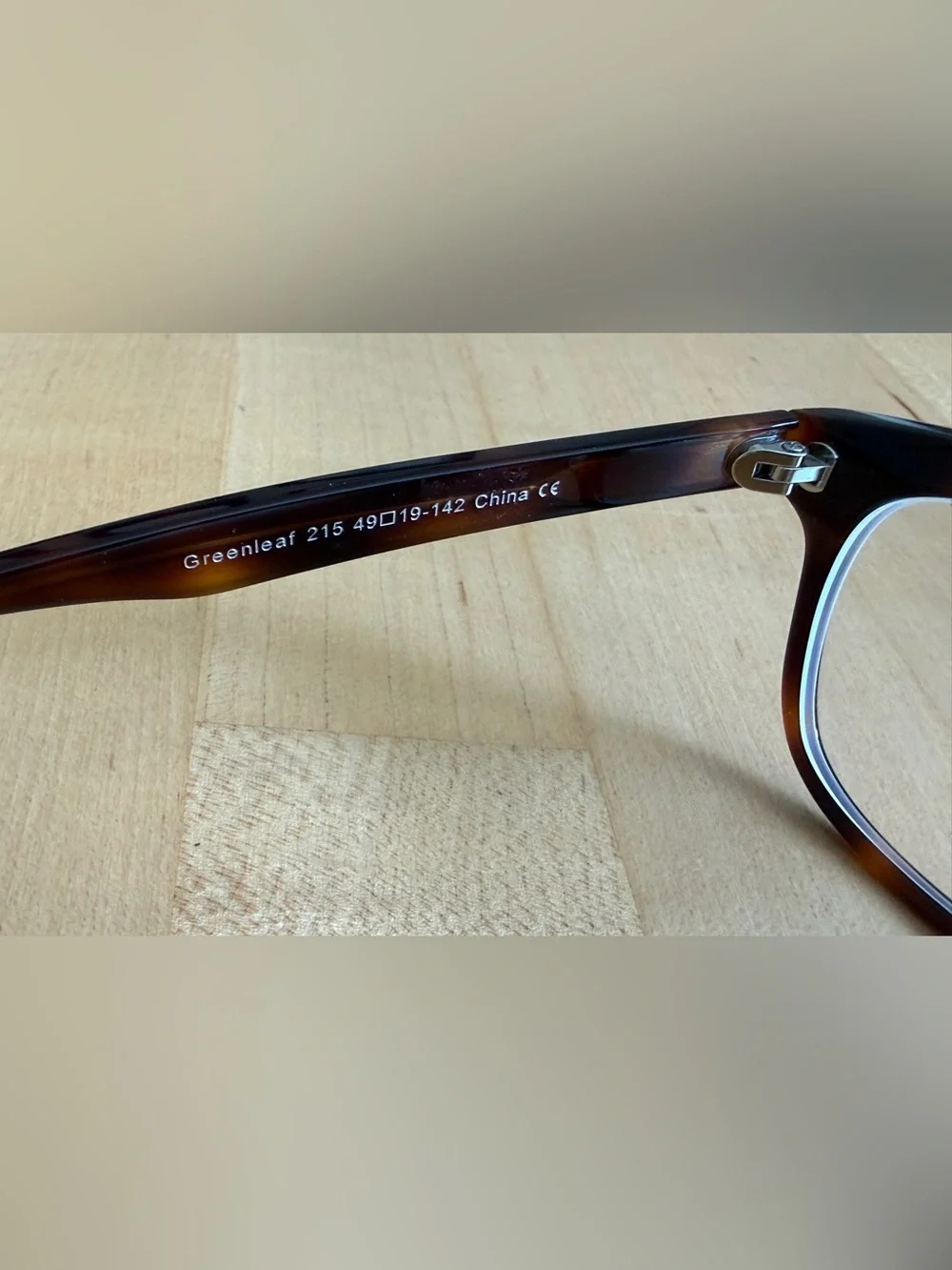 Warby Parker 🐢Eyeglasses Frames Greenleaf 215 Tortoiseshell Square 49-19-142 EUC